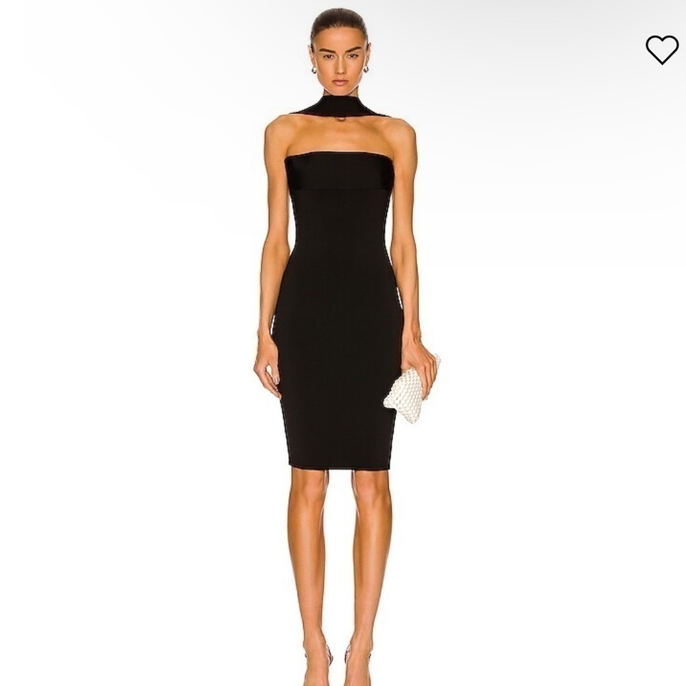 Alexandre Vauthier Choker Detail Mini Dress in Black